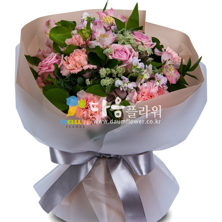 핑크카네이션장미꽃다발(꽃누리166호)