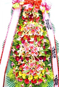 축하화환4단(꽃축복43호)